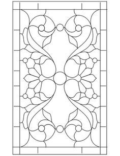 236x305 Leaded Or Stained Glass Pattern For My Bathroom Or Side Door