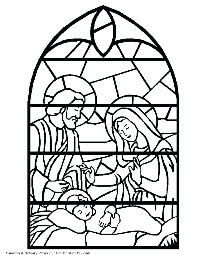 670x820 Free Bible Coloring Pages Stained Glass Window Printable Coloring