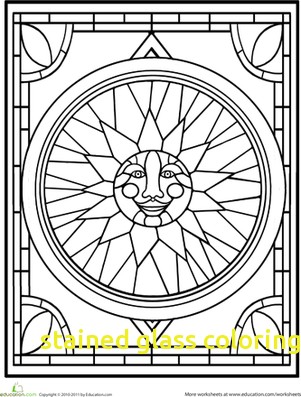 301x397 Stained Glass Coloring Pages With Amazing Christmas Stained Glass