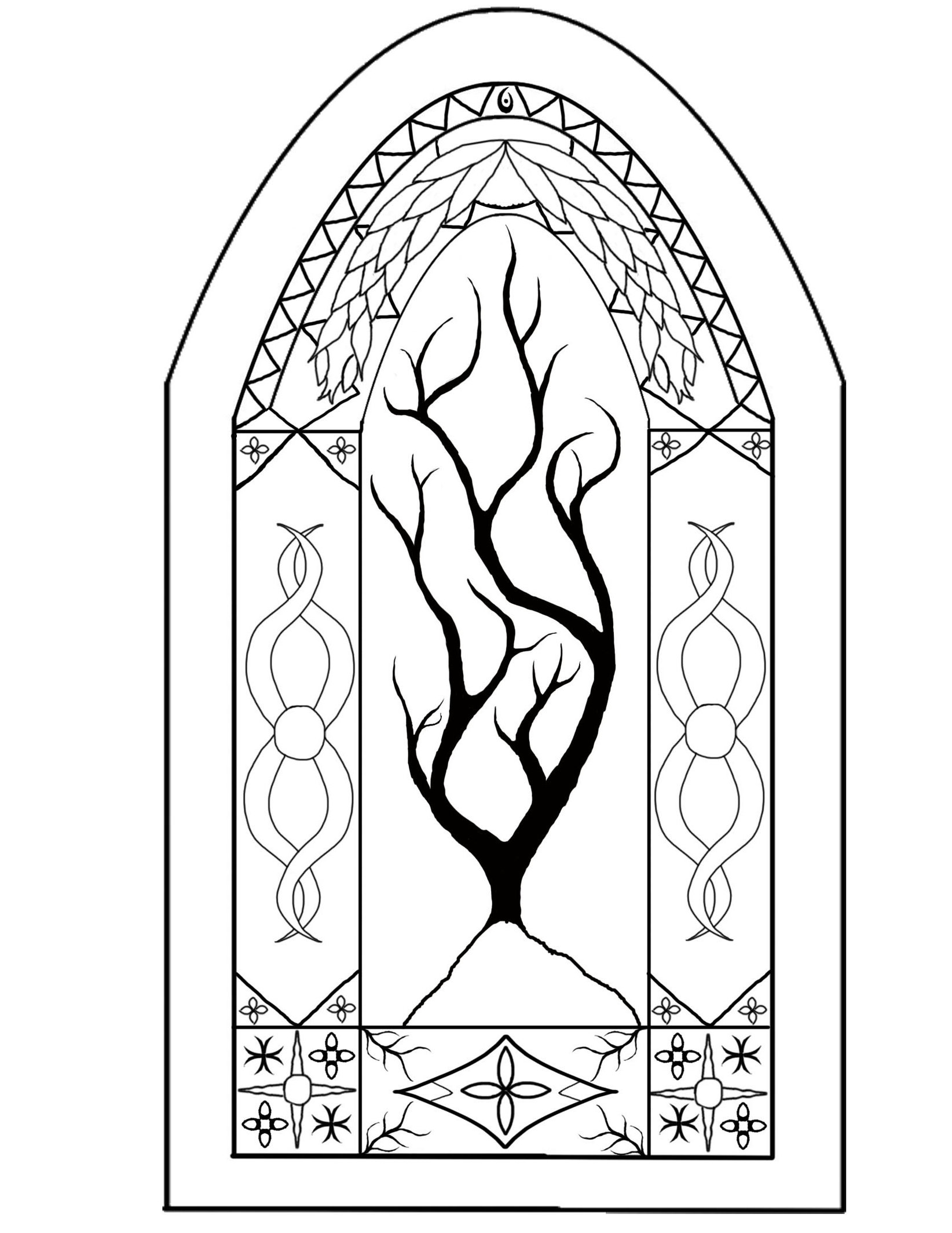 Stained Glass Window Drawing at GetDrawings | Free download