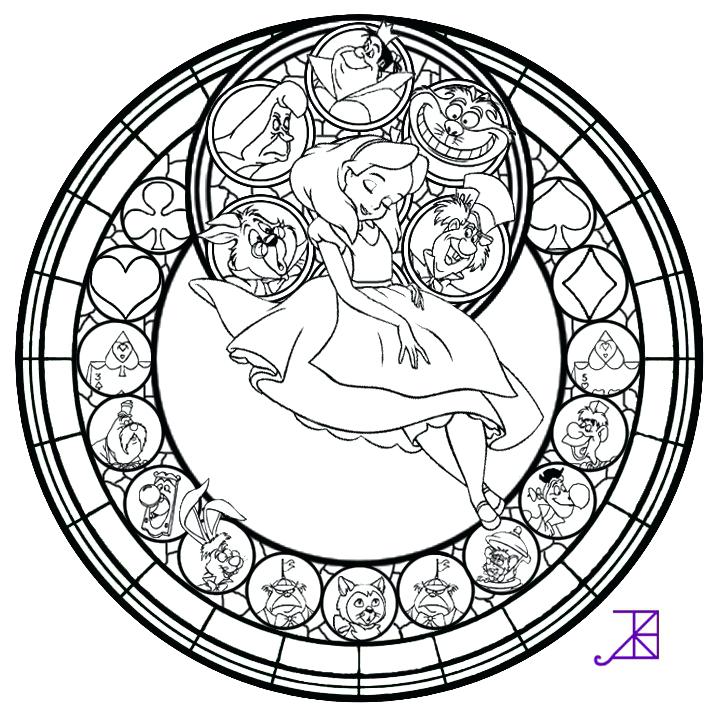 720x720 Beauty The Beast Stained Glass Coloring Page Plus Beauty