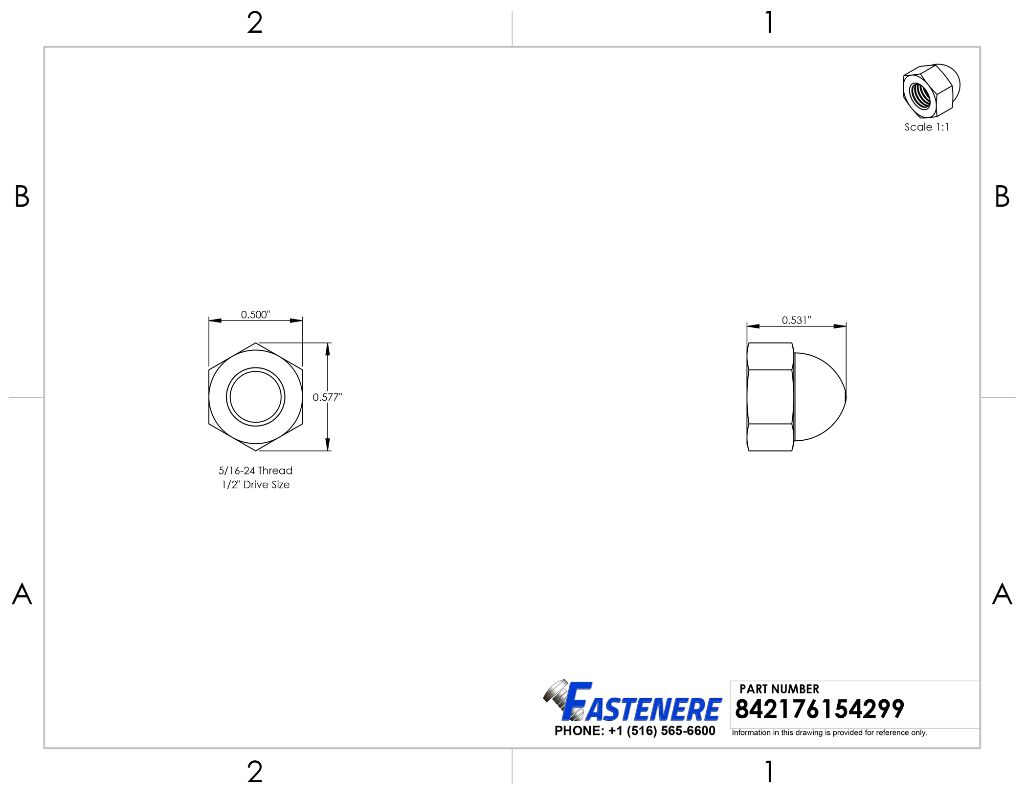 2100x1627 Acorn Hex Cap Nuts Stainless Steel Standard Height Ebay