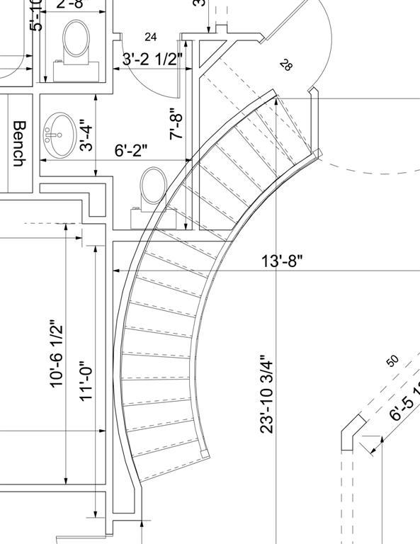 593x768 Curved Staircase Drawing Staircase Gallery