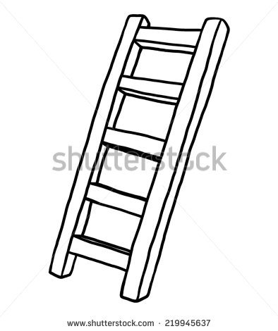 394x470 Drawn Stairs Ladder