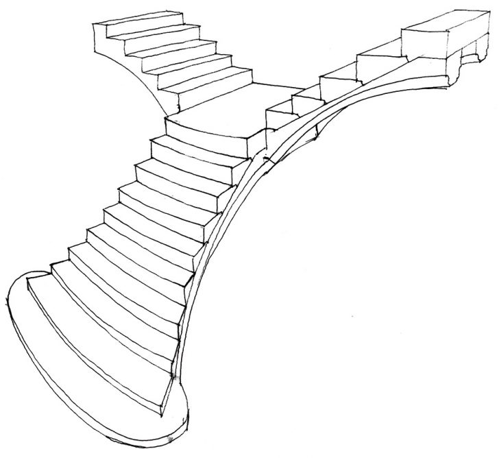 728x668 Technical Drawings, Drawings And Staircases On Staircase