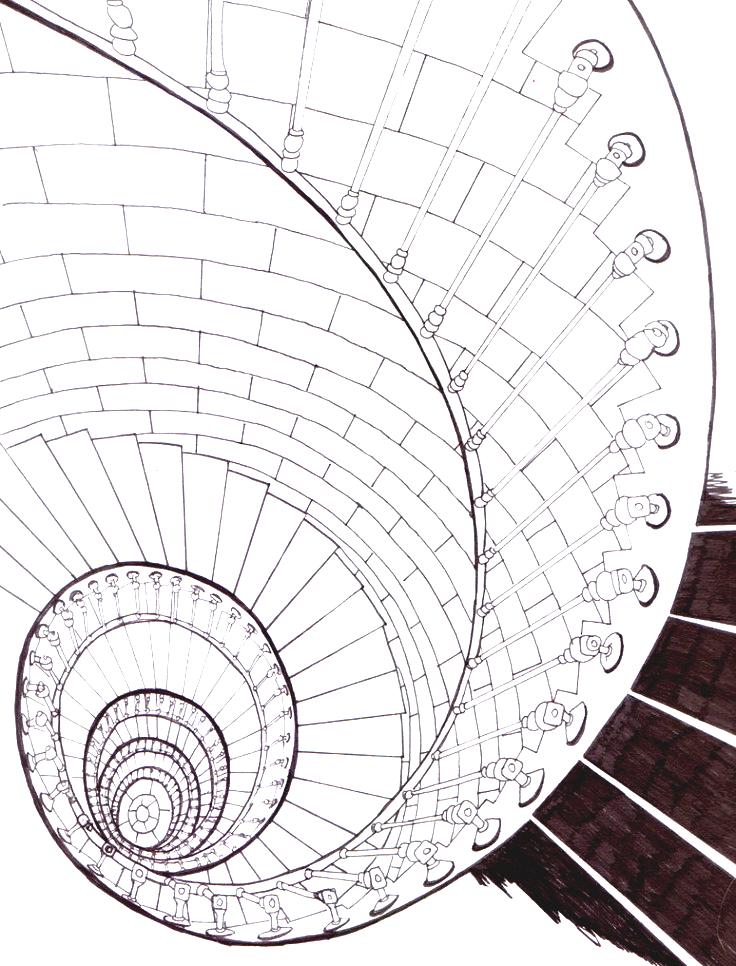 736x966 Best Tips For Spiral Staircase Drawing With Online Design