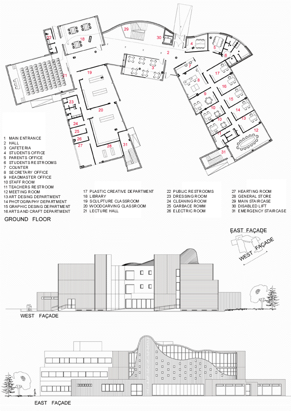 596x842 High School Of Arts Designshare Projects