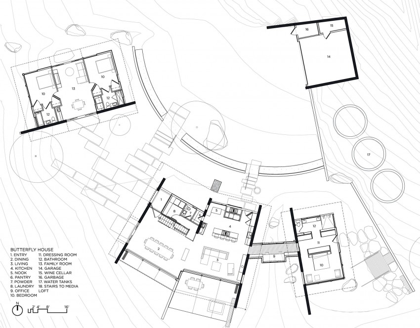 850x664 Butterfly House By Feldman Architecture