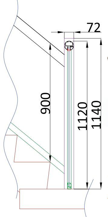 357x714 Stairs Glass Balustrades Tech Specs And Drawings Balcony Systems