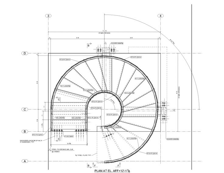 736x568 Floor Plan Spiral Stair Case
