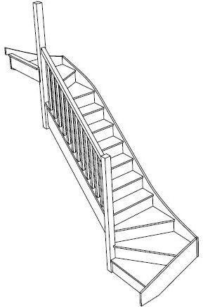 289x438 Double Winder Staircases To Order Online Trade Stairs Com How