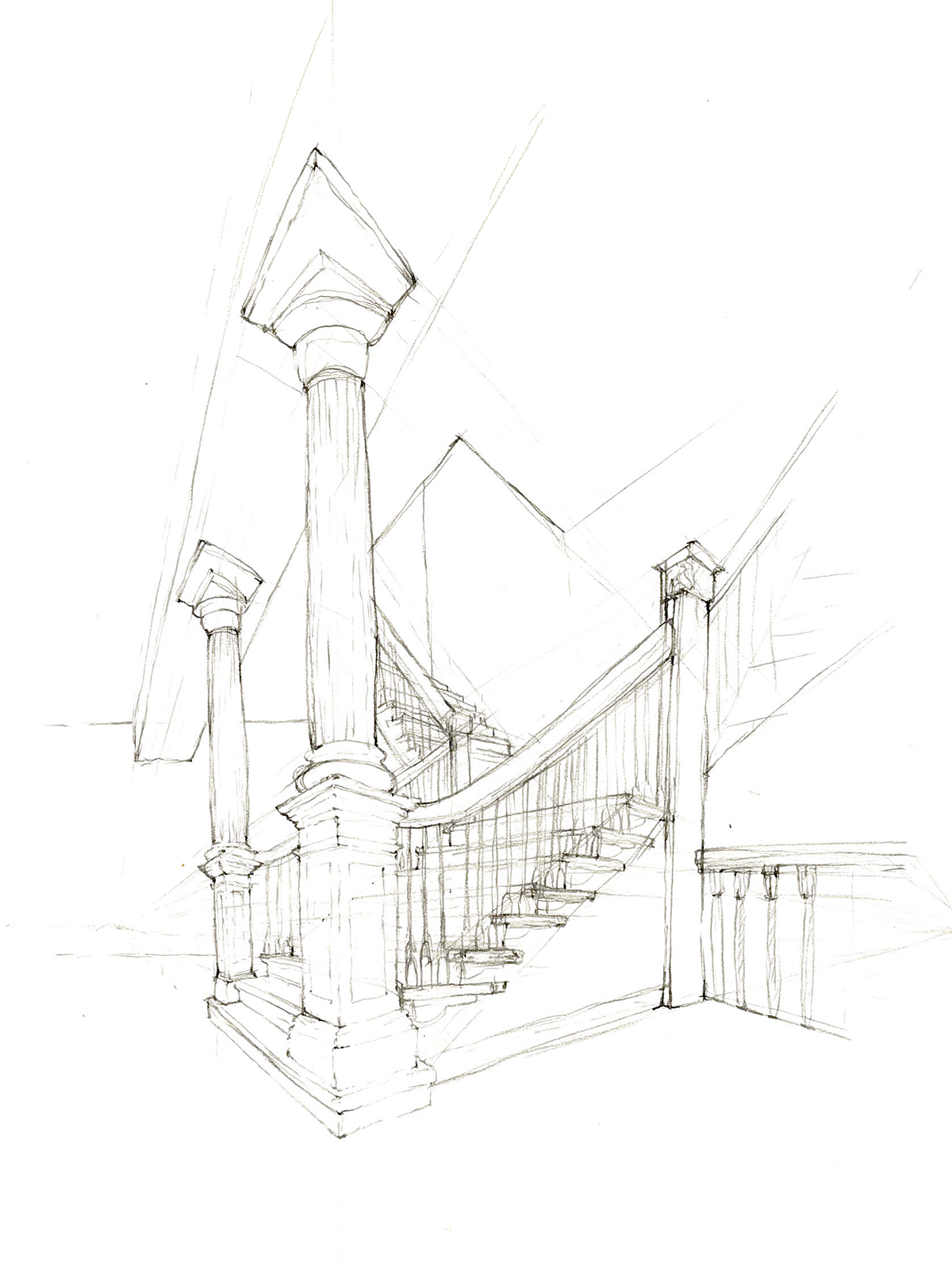 1200x1615 Tulane Campus Drawings Spring 2017 On Behance