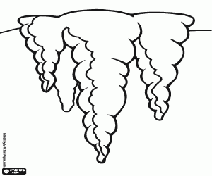 300x250 Some Stalactites Of A Mine Coloring Page Printable Game