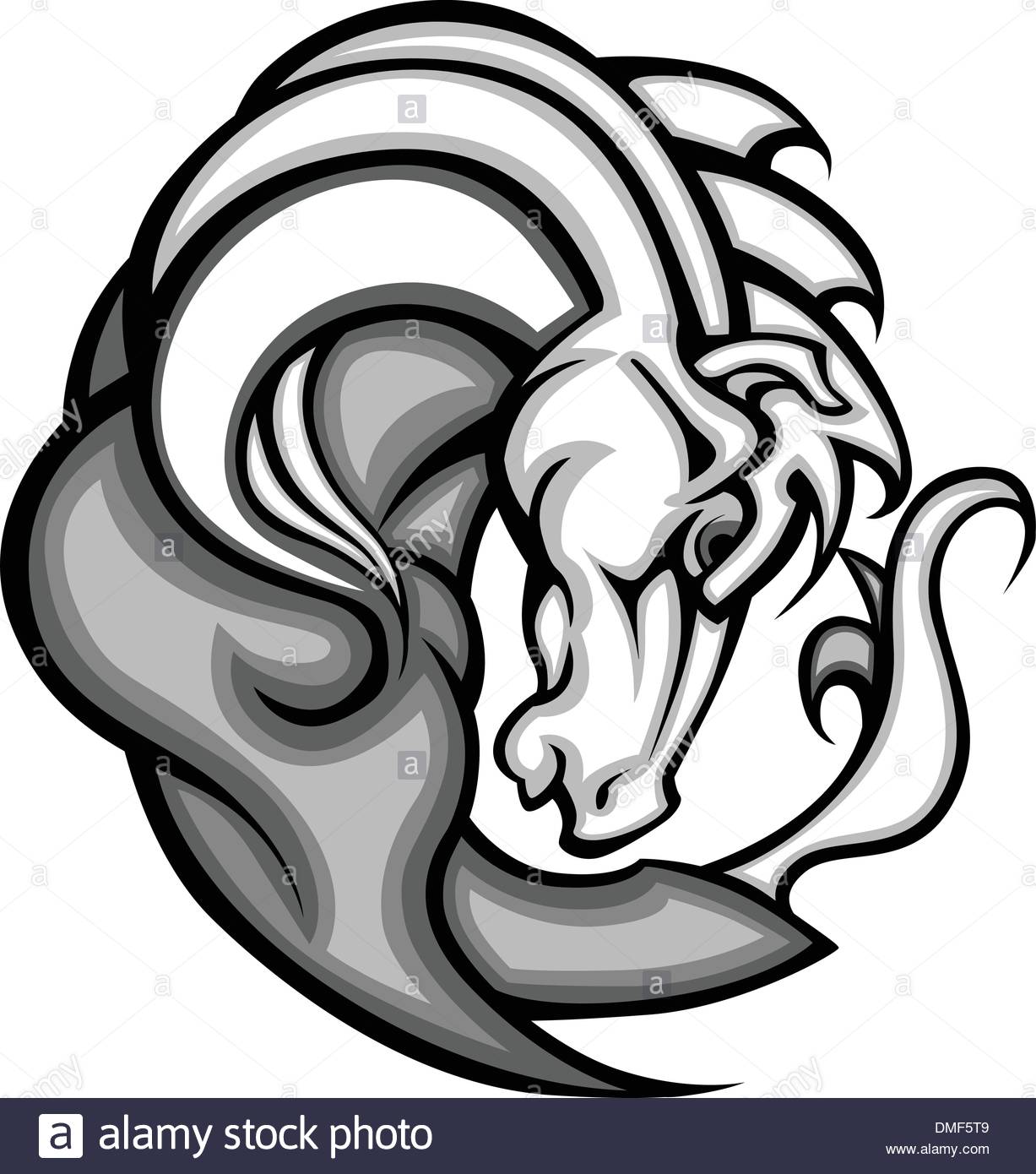 1227x1390 Mustang Stallion Graphic Mascot Vector Image Stock Vector Art