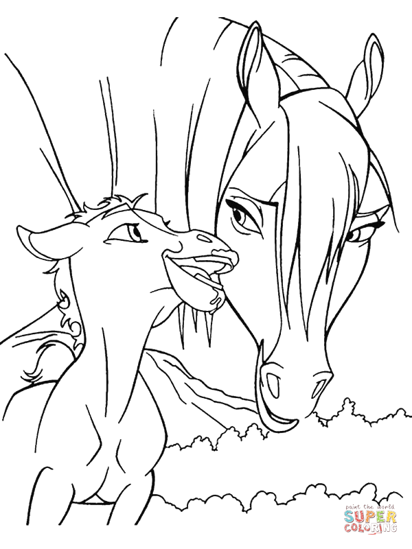 600x800 Rain Horse Coloring Page Free Printable Coloring Pages
