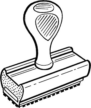 300x354 Rubber Stamp
