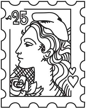 300x382 Vintage French Postage Stamp Urban Threads Unique And Awesome