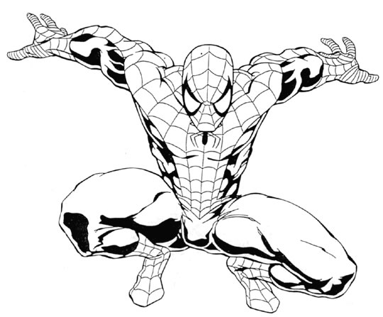 540x447 Spiderman Coloring Coloring Pictures Of Spiderman