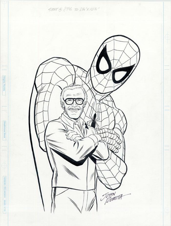 700x924 Spider Man And Stan Lee Original Artwork For How To Draw Comics