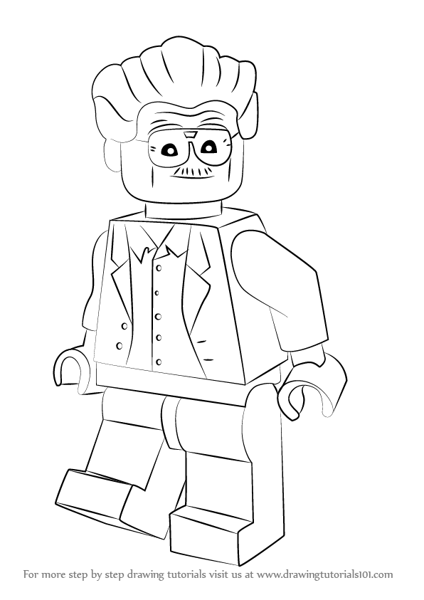 596x843 Step By Step How To Draw Lego Stan Lee