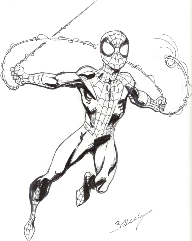 636x800 Spider Man By Mark Bagley, In The July 2017 Spider Man Comic Art