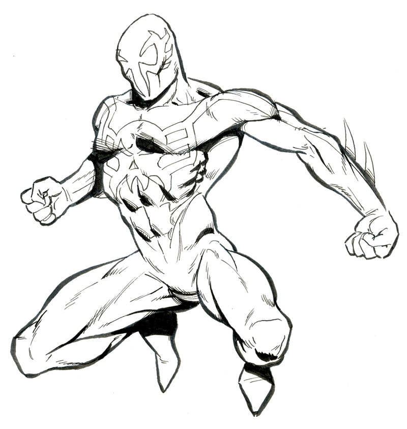 800x843 Spiderman 2099 Drawing Ref Pics Spiderman, Spider