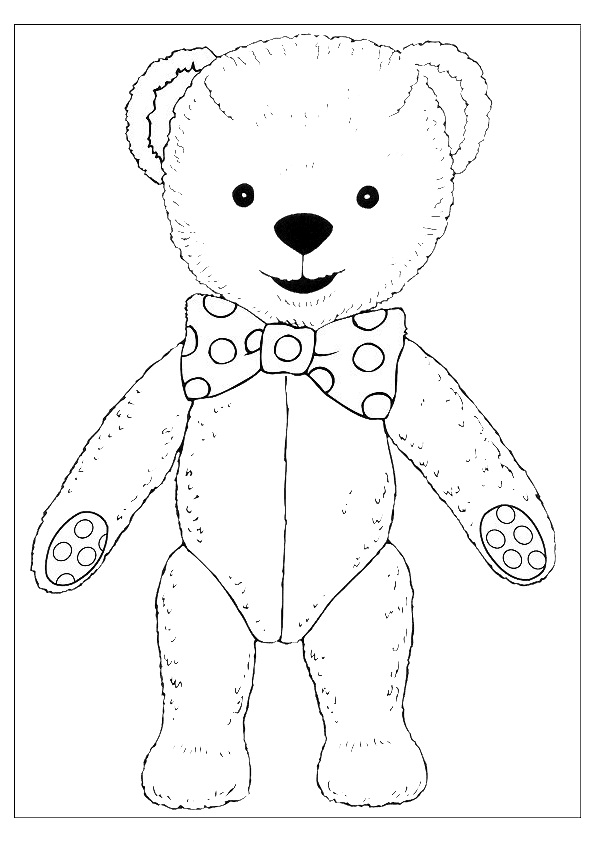 595x841 Free Printable Teddy Bear Coloring Pages