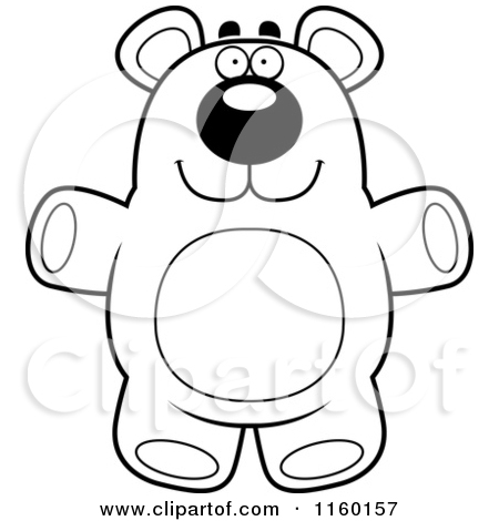 450x470 Standing Black Bear Drawing Clipart Panda