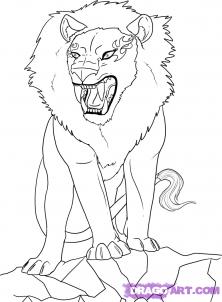222x302 How To Draw Lions Drawing Tutorials Amp Drawing Amp How To Draw Lion