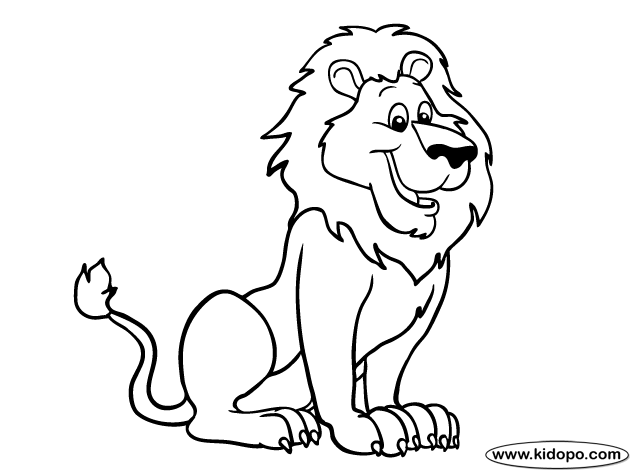 630x470 Lion 4 Coloring Page