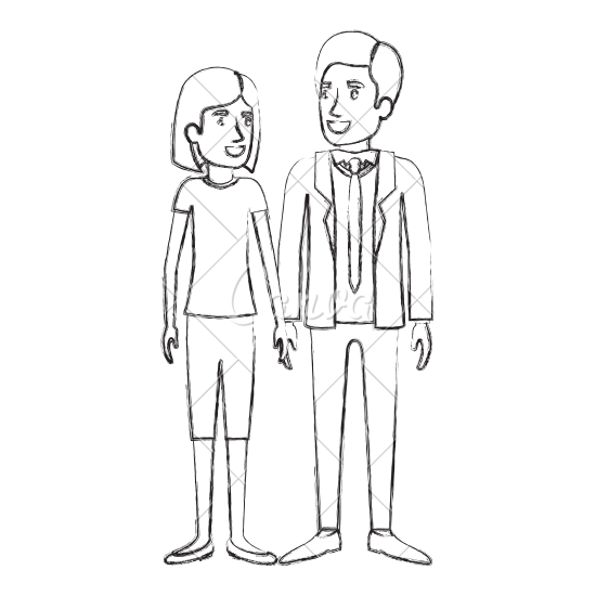 550x550 Blurred Silhouette Of Man And Woman Standing