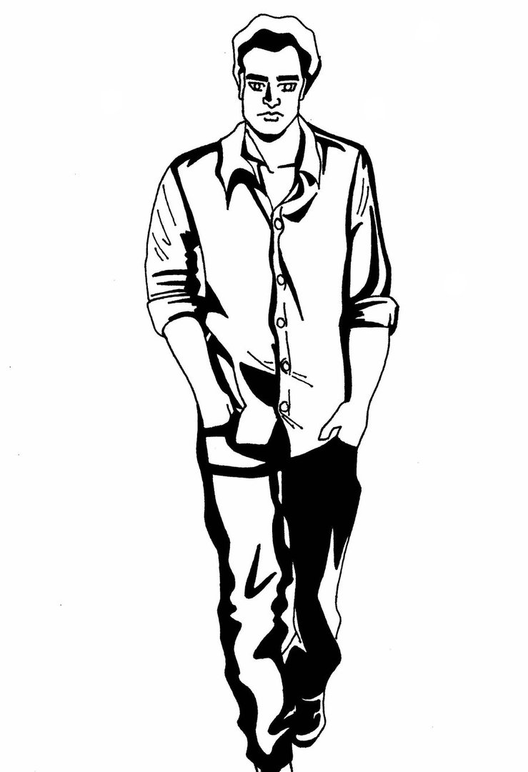 739x1081 Man Walking By Demancor