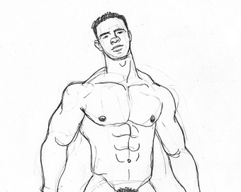 340x270 Naked Man Standing Etsy