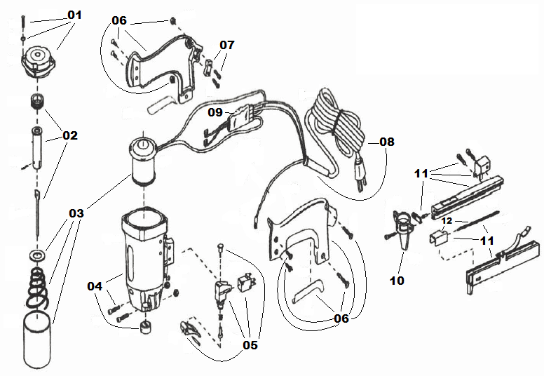 776x536 Replacement Parts For Roberts 10 600 Electric Stapler For Sale