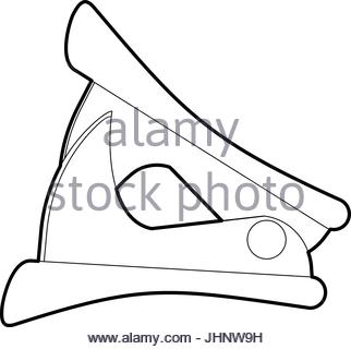 322x320 Stapler And Metal Staple Office Vector Illustration Stock Vector