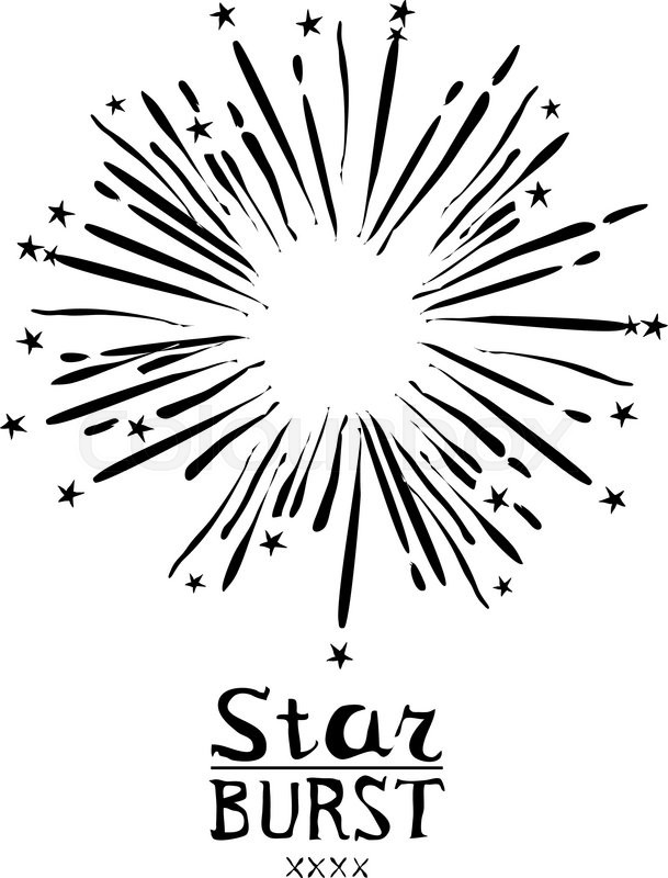 609x800 Dirty Vintage Hipster Style Vector Monochrome Starburst With Ray