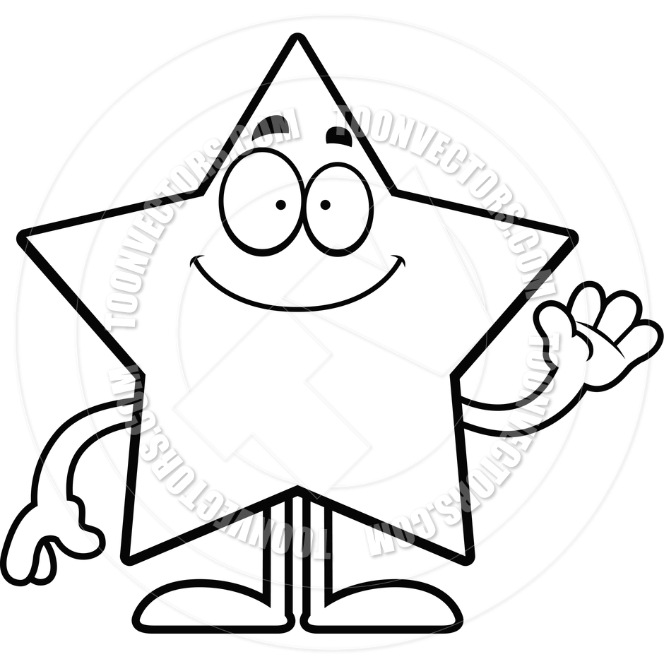 940x940 Star Cartoon Black And White Clipart Panda