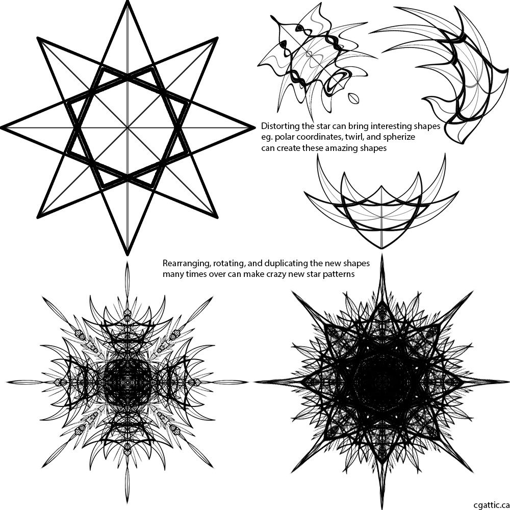 1000x1000 Star Cartoon Drawing In 4 Steps With Photoshop Cartoon Drawings