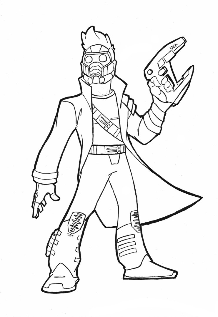 741x1077 Star Lord Cartoon By Plastikpulse