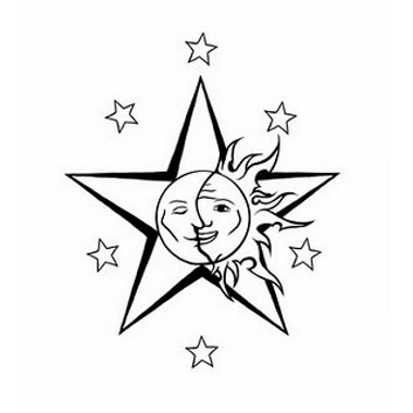 380x380 Star With Sun Moon Tattoo Tat Ideas Sun Moon