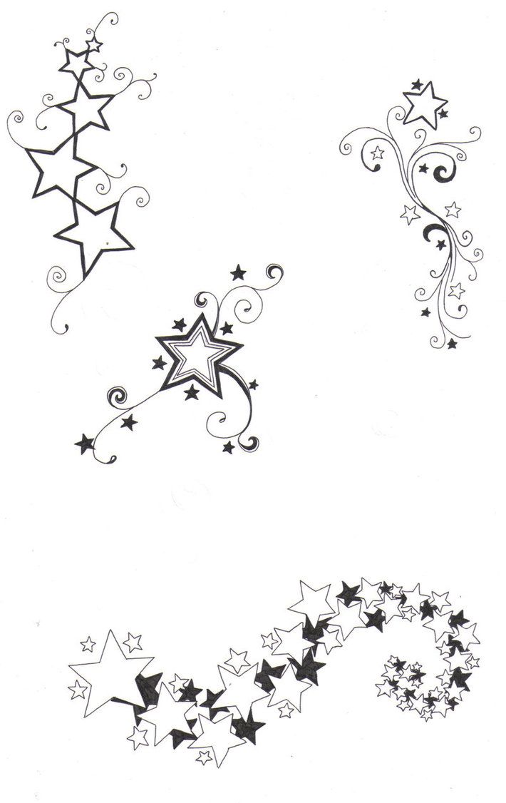710x1126 Sketches Of Stars And Hearts Star Designs By ~crazyeyedbuffalo