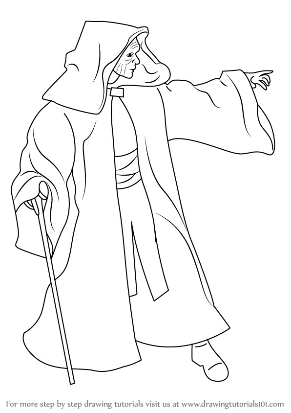 596x844 Learn How To Draw Emperor Palpatine From Star Wars (Star Wars