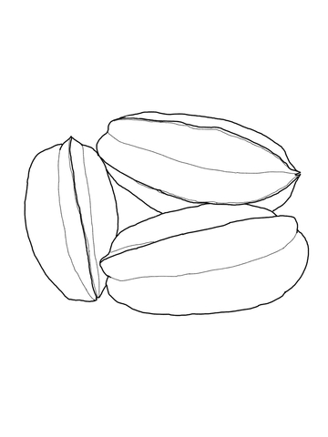 360x480 Star Fruit Coloring Page Free Printable Coloring Pages