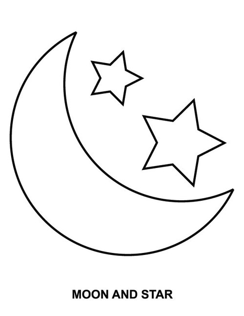 500x647 Moon Coloring Pages