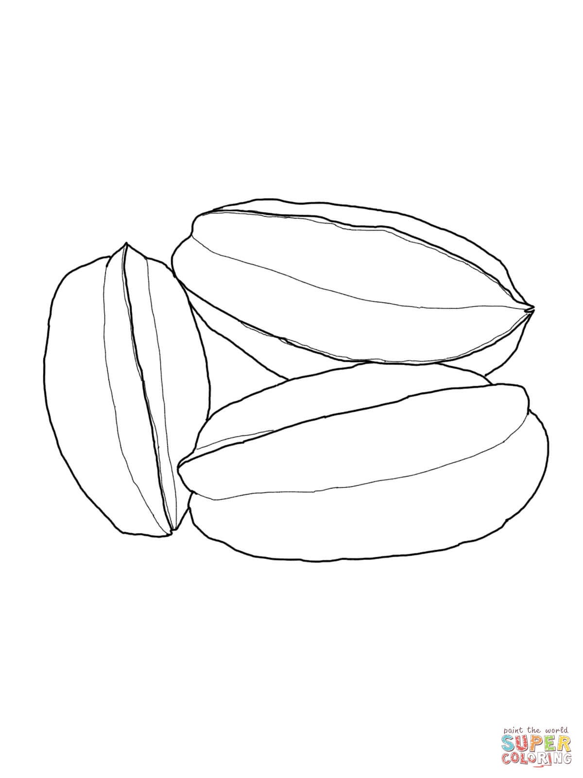 1200x1600 Carambola Fruits Coloring Pages For Kids Beautiful Star Fruit