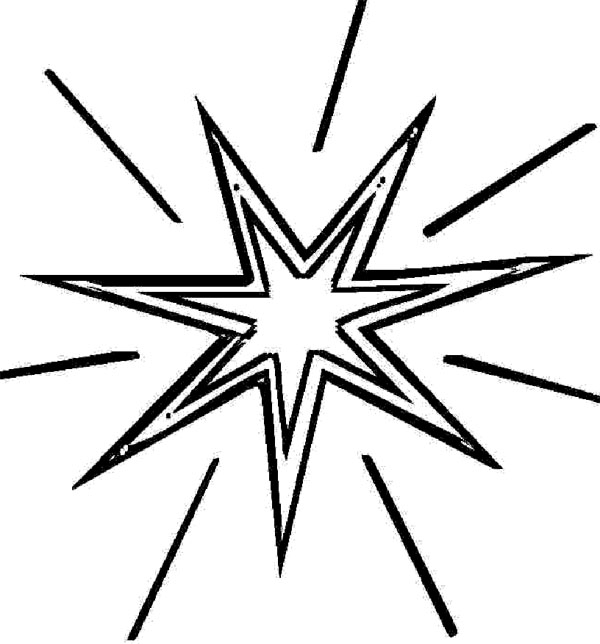 600x644 Christmas North Star Clipart