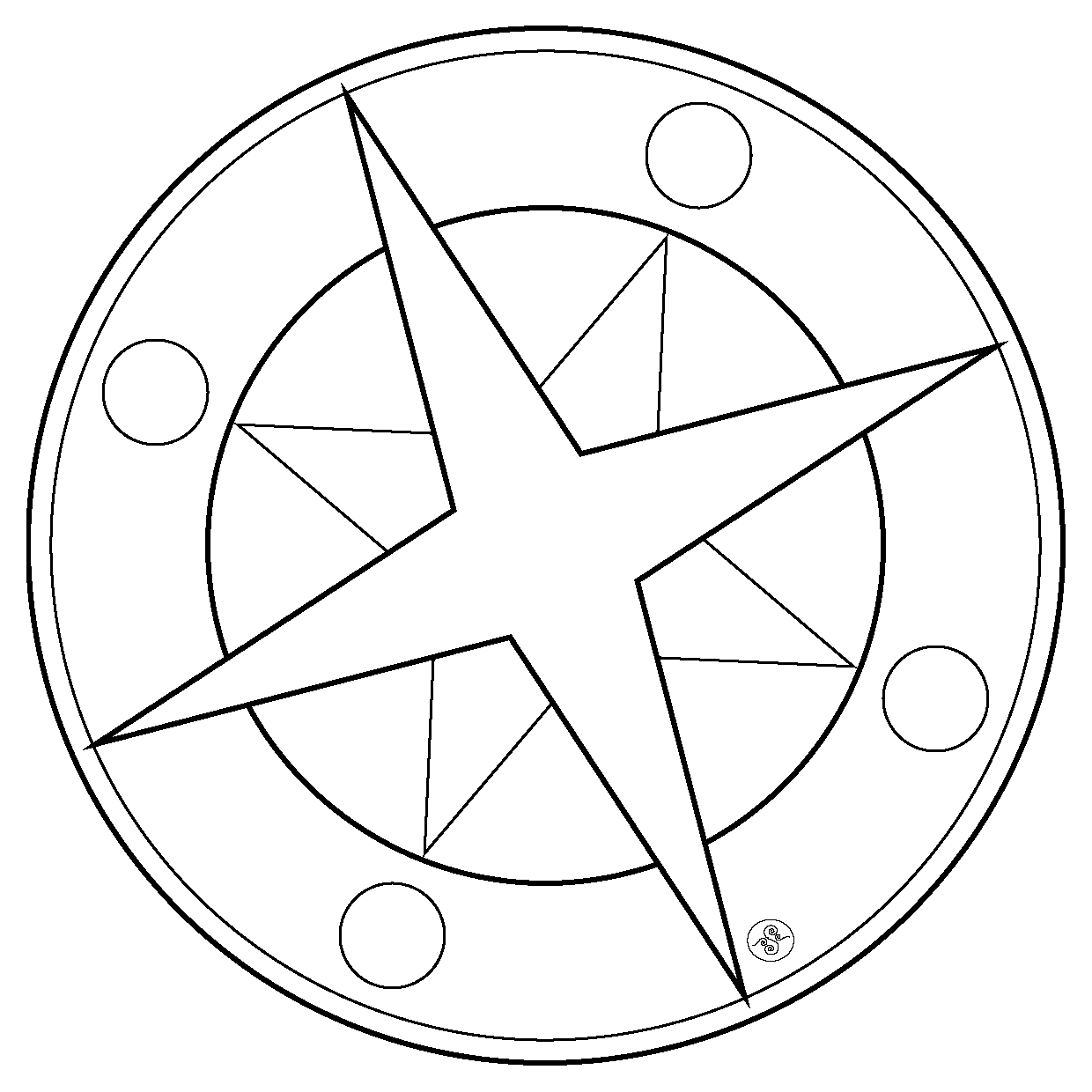 1240x1240 Star Mandalas