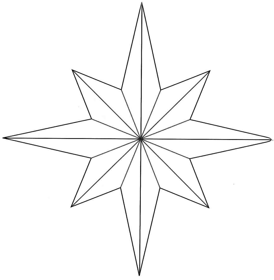 1100x1127 Christmas Star Drawing