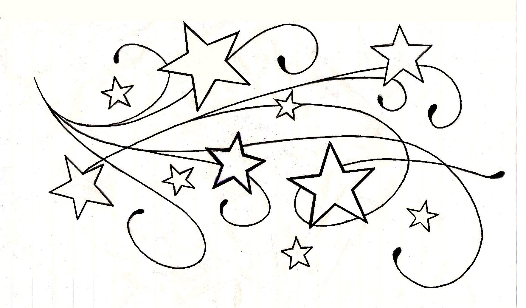 1765x1033 Collection Of Shooting Stars Tattoo Sketch