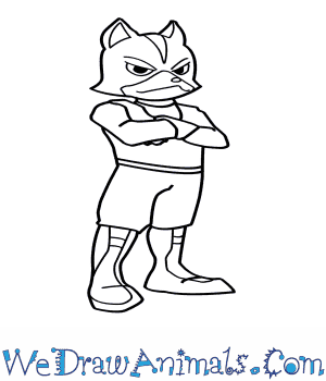 300x350 How To Draw Fox Mccloud From Star Fox